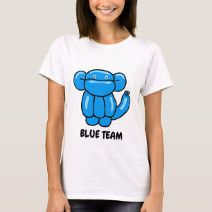 Fun blauer Ballon Tier Affen Design T-Shirt