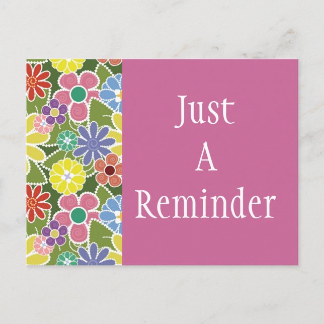 Fun Bloral Bright Postcard Postkarte (Vorderseite)