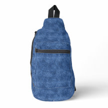 Fun Blue Denim Muster