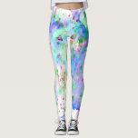 Fun Blue Green Lila & Pink Paint Spritzer Leggings<br><div class="desc">Diese Leggings zeichnen sich durch ein lustiges Design von Aquarellfarben-Spritzern in Blau,  Grün,  lila und Rosa aus. Diese Leggings sind künstlerisch,  einzigartig und trendig und werden überall dort,  wo Sie sie tragen,  einen Glanz finden!</div>