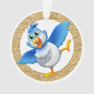 Fun Bluebird vom Glück 5 Ornament
