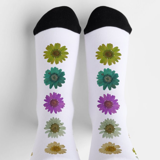 Fun blühende Socken (Oben)