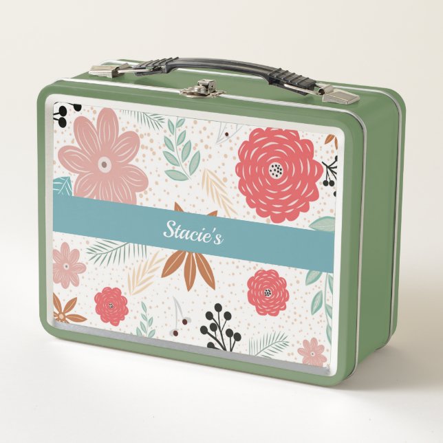 Fun Blume Metal Lunch Box (Vorderseite)