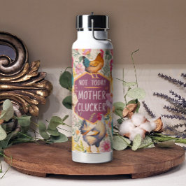 Fun Blumenschlupf nicht heute Hühnchen Trinkflasche