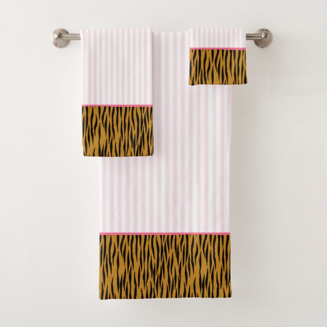 Fun Blush Pink Strips & Tigerprint (En situation)