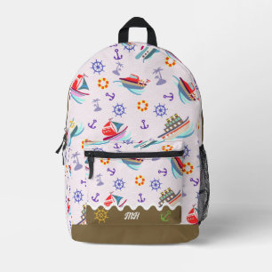 Fun Boat White Bedruckter Rucksack