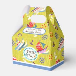 Fun Boats Blue Gevor Box Geschenkschachtel