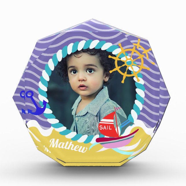 Fun Boats Foto Lila gelb (Vorderseite)