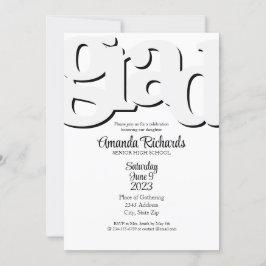 FUN BOLD Graduierungsparty Einladung