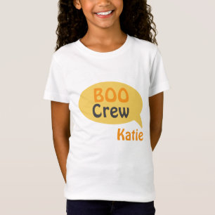 Fun-Boo-Crew Orange personalisieren Kid's Name T-Shirt