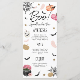 Fun Boo ! Spooktacular Anniversaire Menu Halloween