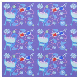 Fun Boomerangs 3-D Brillen Fifties Retro Muster Stoff