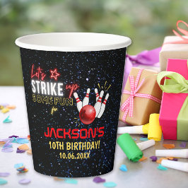 Fun Bowling party for Kids Pappbecher