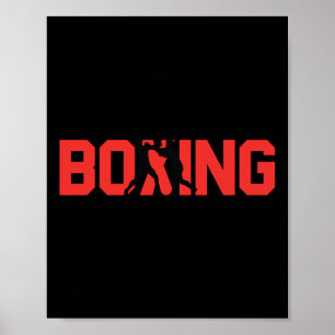 Fun Boxing-Geschenk Sparring-Partner Boxer Poster