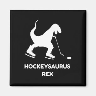 Fun Boys Ice Hockey T Rex Dinosaurier Magnet