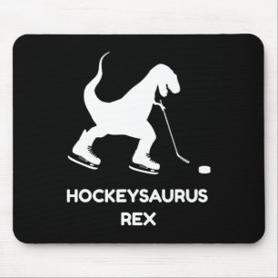Fun Boys Ice Hockey T Rex Dinosaurier Mousepad