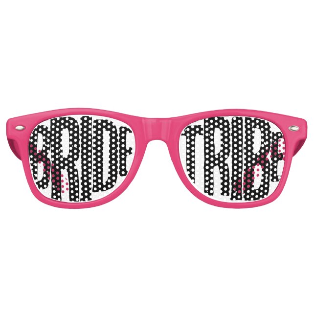 Fun Bride Tribe Junggeselinnen-Abschied Favoriten Partybrille (Vorderseite)