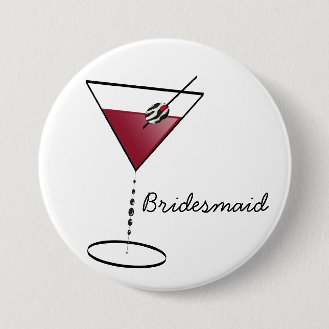 Fun Bridesmaid Liebhaber Button (Vorderseite)