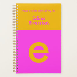 Fun Bright Personalisiert Planner Custom Monogram Planer