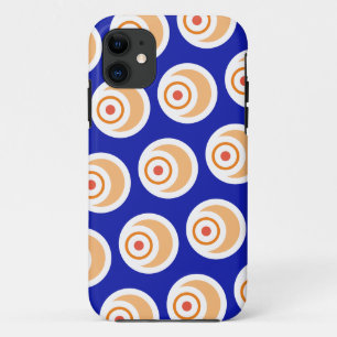 Fun Bright Royal Blue Orange Abstrakt 3-D Coils Case-Mate iPhone Hülle