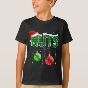 Fun Brust Nüsse Weihnachten Matching Couple Kastan T-Shirt