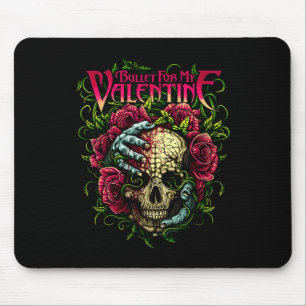 Fun Bullet meine Valentine Schädel-Rose und rotes Mousepad