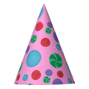 Fun bunt dimensionale Polka Dots Party Hasen Partyhütchen