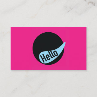 Fun Business Card template Visitenkarte
