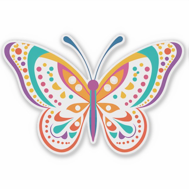 Fun Butterfly Sticker (Vorderseite)