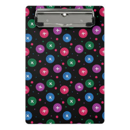 Fun Buttons & Punkte Mini Klemmbrett