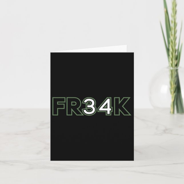 Fun Bysketbyll Bbyll Freak Karte (Vorderseite)