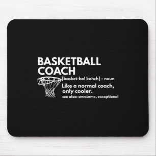 Fun Bysketbyll Coach Definition Gecoacht Geschenk Mousepad