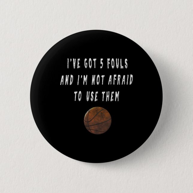 Fun Bysketbyll Player Trash Talk T-Shirts Trainer  Button (Vorderseite)