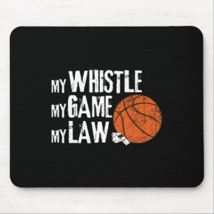 Fun Bysketbyll Ref Hoops - Bysketbyll Referent 1 Mousepad