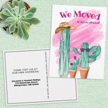 Fun Cactus we moved South West Announcement