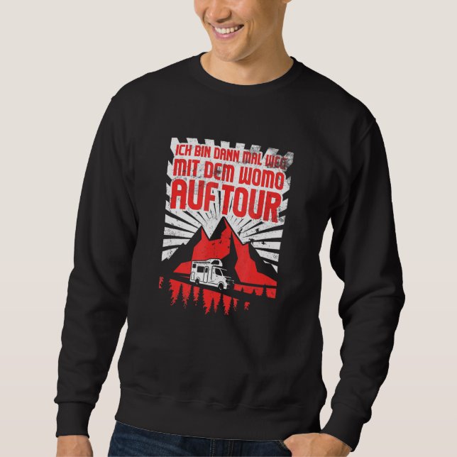Fun Camper Camping Karawane Unterkunft 1 Sweatshirt (Vorderseite)