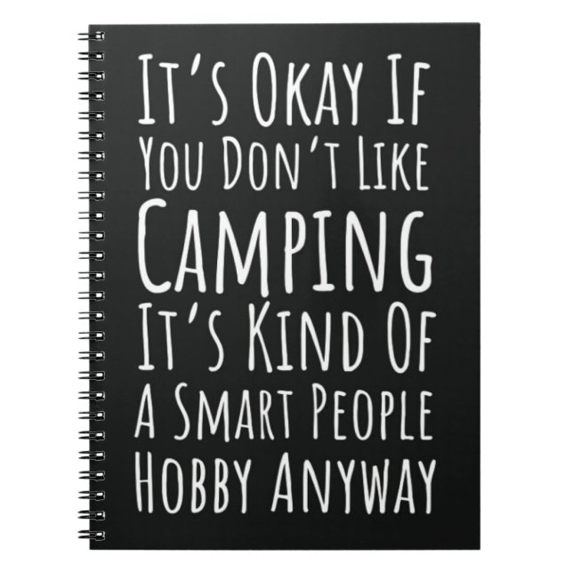 Fun Camping Gifts Outdoor Campfire Camper Humor Notizblock (Vorderseite)