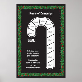 Fun Candy Cane Goal Poster