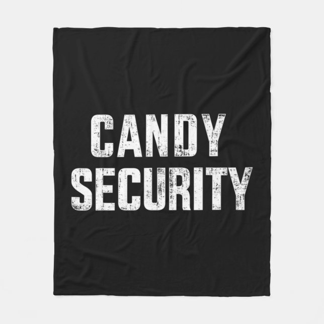 Fun candy security faulenzen halloween costume fleecedecke (Vorderseite)