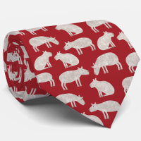 Fun Capybara Muster Red