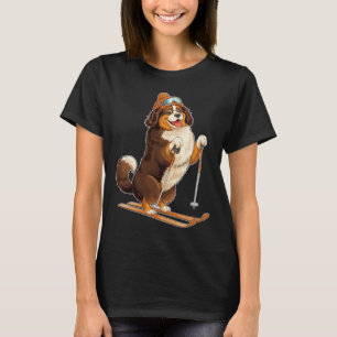 Fun Cartoon Dog Skigenuss T-Shirt