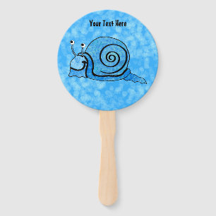 Fun Cartoon Snail Gefärbte Krawatte Blaue Muschel Fächer