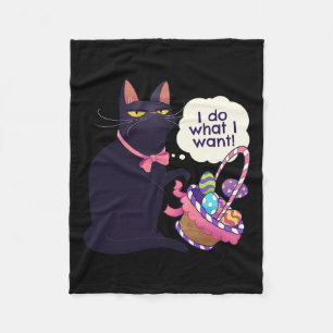 Fun Cat Oster Was ich Osterkörbe Gewollt habe Fleecedecke
