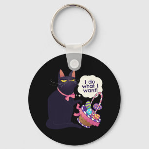 Fun Cat Oster Was ich Osterkörbe Gewollt habe Schlüsselanhänger