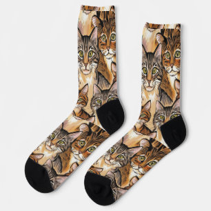Fun Cat Print Socks - Ideal für Katzen Liebhaber! Socken
