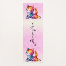 Fun Cat Yoga Mat