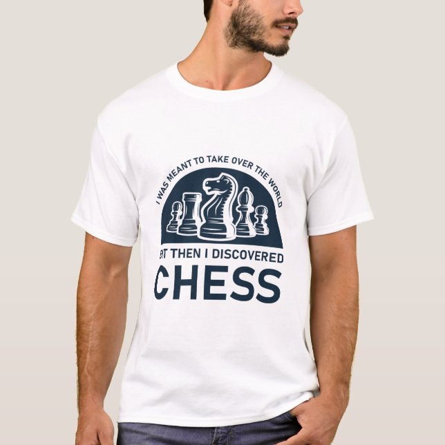 Fun Chess Player Funny Chess T-Shirt (Vorderseite)