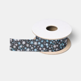 Fun Chic Black mit blauweißem Winterschneepult Satinband
