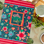 Fun Chic Moderne florale positive Vibes nur Zitat Geschirrtuch<br><div class="desc">Chic Positive Vibes Zittern nur florale Muster Moderne Teetücher. Diese farbenfrohen Küchenhandtücher sind perfekt, um Ihre Küche farbenfroh zu gestalten. Pair es mit einer Flasche Wein und es ist ein großartiges personalisiertes Geschenk für Freunde, Familie, Mitarbeiter, Nachbarn, etc. Der benutzerdefinierte Monogrammbereich kann auf Wunsch in einen Namen oder eine lustige...</div>