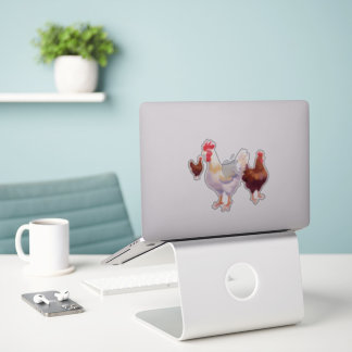 Fun Chicken Trio Aufkleber